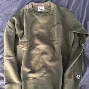 Todd Snyder + Champion Midweight Pocket Sweatshirt XS - Olive